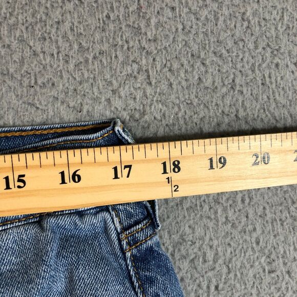 Levis 502 Jeans Mens 34x32 Blue Straight Medium Wash Denim Cowboy Preppy Outdoor - Picture 9 of 11